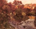 Golden Autumn Brittany impressionism Norwegian landscape Frits Thaulow river